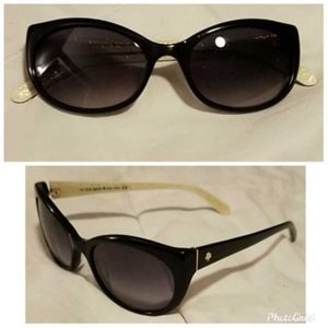 Kate Spade Black Sunglasses (slight bend)